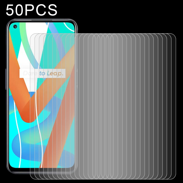 50 pellicole in vetro temperato da 0,26 mm 9H 2,5D, For OPPO Realme Q3 5G / Q3i 5G (50 PCS), For OPPO Realme GT Neo / GT Neo Flash (50 PCS), For OPPO Realme V13 5G (50 PCS), For OPPO Realme X7 Max 5G (50 PCS), For OPPO Realme Narzo 30 5G (50 PCS)      ...