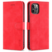 AZNS Skin Feel Calf Texture Custodia in pelle con apertura orizzontale con slot per carte, supporto e portafoglio, For iPhone 11 Pro, For iPhone 11, For iPhone 11 Pro Max, For iPhone XS / X