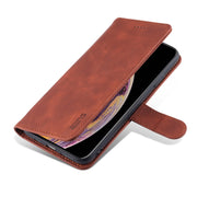 AZNS Skin Feel Calf Texture Custodia in pelle con apertura orizzontale con slot per carte, supporto e portafoglio, For iPhone XS Max, For iPhone XR
