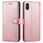 Custodia portafoglio in pelle con slot carte per iPhone XS Max