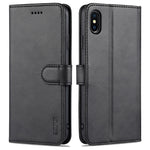 Custodia portafoglio in pelle con slot carte per iPhone XS Max