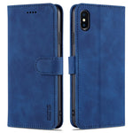 Custodia portafoglio in pelle con slot carte per iPhone XS Max