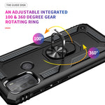 Custodia protettiva antiurto in TPU + PC con supporto girevole a 360 gradi, For Motorola Moto G Stylus 5G / 2021, For Motorola Moto G50, For Motorola Moto G60 / G40 Fusion