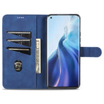 Custodia portafoglio in pelle con slot carte per OPPO A15