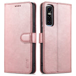 Custodia portafoglio in pelle con slot carte per OPPO A15