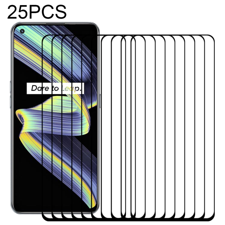 Pellicola in vetro temperato a schermo intero con colla intera da 25 pezzi, For OPPO Realme Q3 5G / Q3i 5G (25 PCS), For OPPO Realme GT Neo / GT Neo Flash (25 PCS), For OPPO Realme V13 5G (25 PCS), For OPPO Realme X7 Max 5G (25 PCS)                    ...