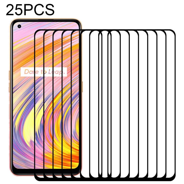 Pellicola in vetro temperato a schermo intero con colla intera da 25 pezzi, For OPPO Realme Q3 5G / Q3i 5G (25 PCS), For OPPO Realme GT Neo / GT Neo Flash (25 PCS), For OPPO Realme V13 5G (25 PCS), For OPPO Realme X7 Max 5G (25 PCS)                    ...