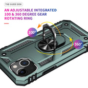 Custodia protettiva antiurto in TPU + PC con supporto girevole a 360 gradi, For iPhone 13, For iPhone 13 mini, For iPhone 13 Pro