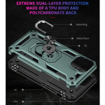 Custodia protettiva in TPU e PC con supporto girevole per iPhone