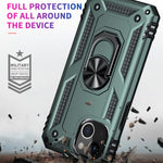 Custodia protettiva in TPU e PC con supporto girevole per iPhone