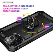 Custodia protettiva antiurto in TPU + PC con supporto girevole a 360 gradi, For iPhone 13 Pro Max
