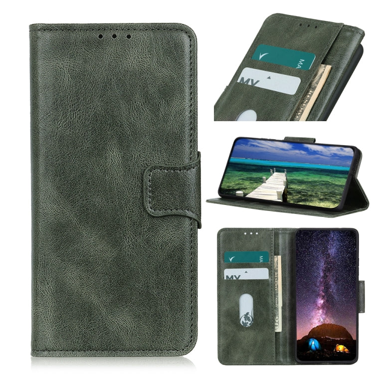 Mirren Crazy Horse Texture Custodia in pelle orizzontale a conchiglia con supporto, slot per carte e portafoglio, For OPPO Reno6 5G, For OPPO Reno6 Pro 5G, For OPPO Reno6 Pro+ 5G