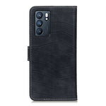 Custodia in pelle a vibrazione orizzontale con struttura in coccodrillo con supporto, slot per carte e portafoglio, For OPPO Reno6 5G, For OPPO Reno6 Pro 5G, For OPPO Reno6 Pro+ 5G