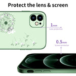 Custodia ultrasottile con motivo dente di leone per iPhone 11