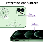 Custodia protettiva con motivo dente di leone galvanico ultrasottile, For iPhone 12 Pro Max, For iPhone 12 Pro, For iPhone 12