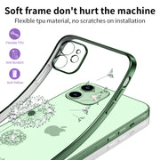 Custodia protettiva con motivo dente di leone galvanico ultrasottile, For iPhone 12 Pro Max, For iPhone 12 Pro, For iPhone 12