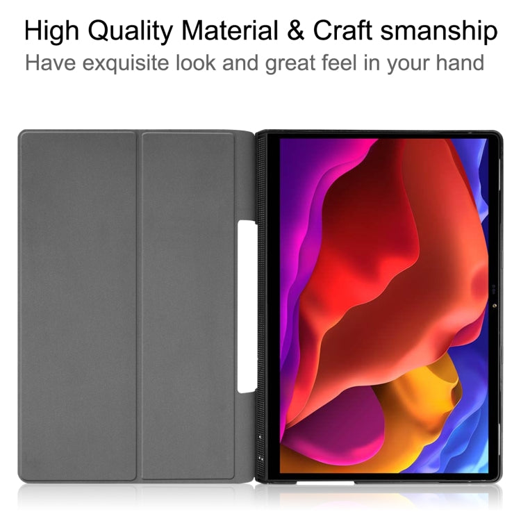 Custodia in pelle Custer Texture Flip orizzontale con supporto, For Lenovo Yoga Pad Pro 13 inch YF K606F