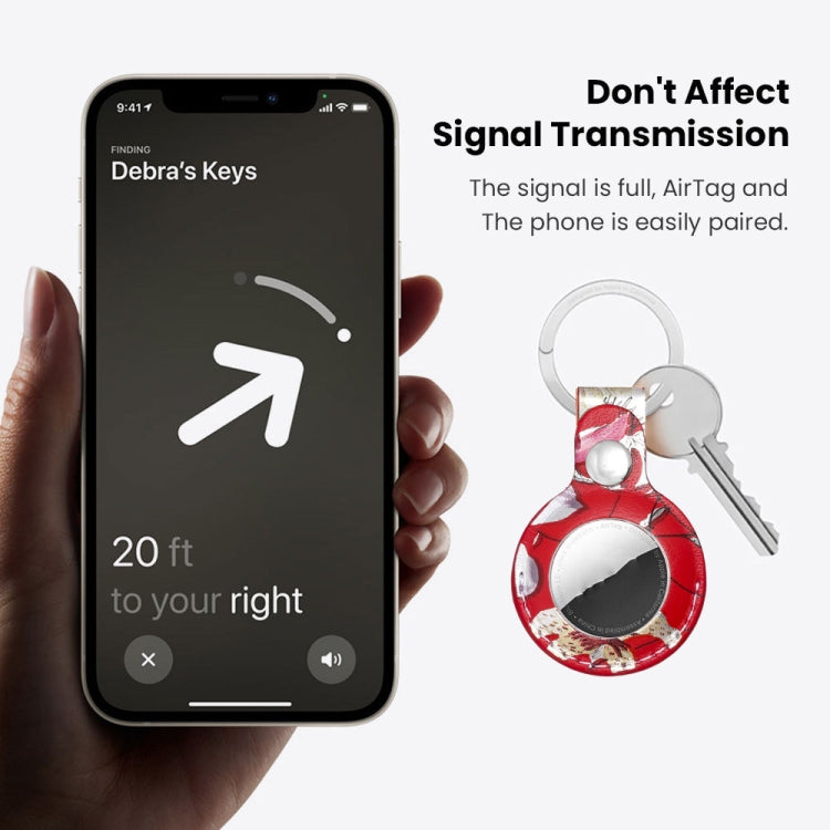 Custodia in pelle per Apple AirTag con installazione rapida