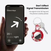 Custodia protettiva in materiale di pelle per AirTag, Standard, Quick Install