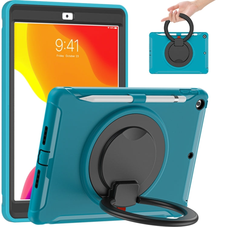 Custodia silicone con supporto rotante per iPad 10.2 2019-2021