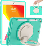 Custodia silicone con supporto rotante per iPad 10.2 2019-2021