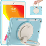 Custodia silicone con supporto rotante per iPad 10.2 2019-2021