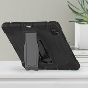 Cornice dello schermo di protezione a 3 strati + PC + Custodia combinata antiurto in silicone con supporto, For iPad Pro 12.9 2022 / 2021, For iPad Pro 12.9 2020