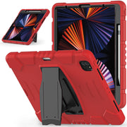 Cornice dello schermo di protezione a 3 strati + PC + Custodia combinata antiurto in silicone con supporto, For iPad Pro 12.9 2022 / 2021, For iPad Pro 12.9 2020