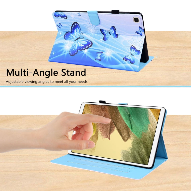 Custodia in pelle flip orizzontale con motivo animale con supporto, slot per schede e cornice per foto, For Samsung Galaxy Tab A7 Lite 8.7 SM-T220 / SM-T225, For Samsung Galaxy Tab S8 / Galaxy Tab S7 2020 SM-T870 / SM-T875                              ...
