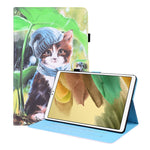 Custodia in pelle flip orizzontale con motivo animale con supporto, slot per schede e cornice per foto, For Samsung Galaxy Tab A7 Lite 8.7 SM-T220 / SM-T225, For Samsung Galaxy Tab S8 / Galaxy Tab S7 2020 SM-T870 / SM-T875                              ...
