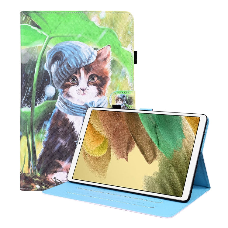 Custodia in pelle flip orizzontale con motivo animale con supporto, slot per schede e cornice per foto, For Samsung Galaxy Tab A7 Lite 8.7 SM-T220 / SM-T225, For Samsung Galaxy Tab S8 / Galaxy Tab S7 2020 SM-T870 / SM-T875                              ...