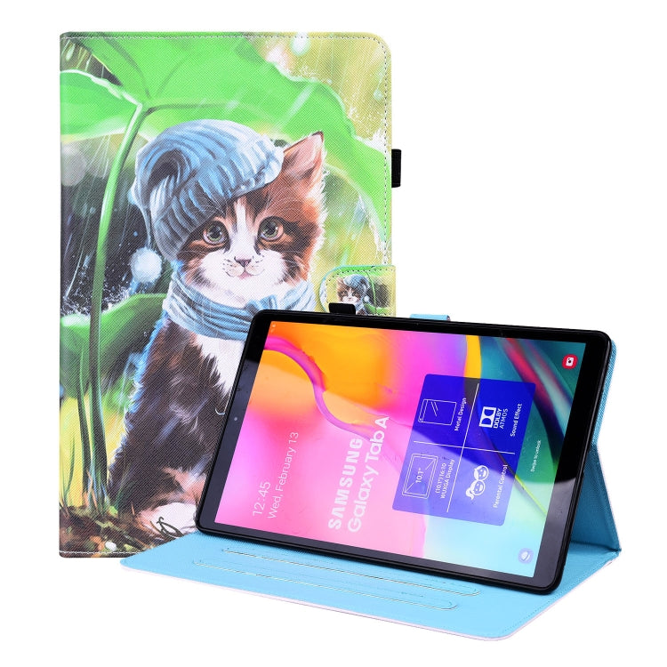 Custodia in pelle flip orizzontale con motivo animale con supporto, slot per schede e cornice per foto, For Samsung Galaxy Tab A7 Lite 8.7 SM-T220 / SM-T225, For Samsung Galaxy Tab S8 / Galaxy Tab S7 2020 SM-T870 / SM-T875                              ...