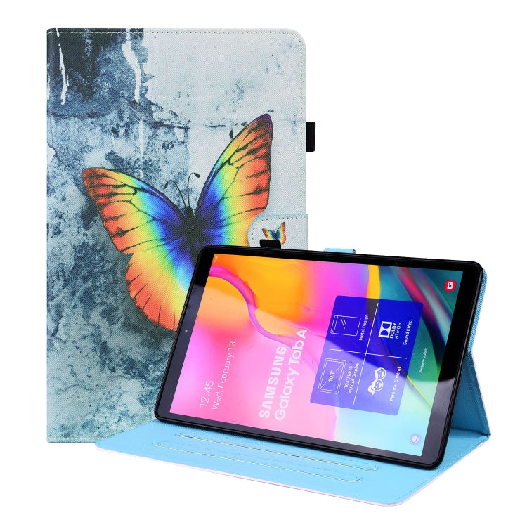 Custodia in pelle flip orizzontale con motivo animale con supporto, slot per schede e cornice per foto, For Samsung Galaxy Tab A7 Lite 8.7 SM-T220 / SM-T225, For Samsung Galaxy Tab S8 / Galaxy Tab S7 2020 SM-T870 / SM-T875                              ...