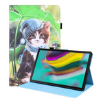 Custodia in pelle flip orizzontale con motivo animale con supporto, slot per schede e cornice per foto, For Samsung Galaxy Tab A7 Lite 8.7 SM-T220 / SM-T225, For Samsung Galaxy Tab S8 / Galaxy Tab S7 2020 SM-T870 / SM-T875                              ...