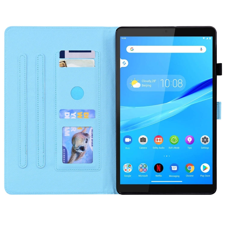 Custodia in pelle flip orizzontale con motivo animale con supporto, slot per schede e cornice per foto, For Lenovo Tab M8 FHD TB-8505F / TB-8705X 8.0 inch, For Lenovo M10 FHD REL TB-X605FC / TB-X605LC, For Lenovo M10 Plus TB-X606F                      ...
