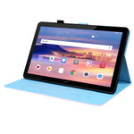 Custodia in pelle flip orizzontale con motivo animale con supporto, slot per schede e cornice per foto, For Huawei MediaPad T5 10.1 inch, For Huawei MatePad T 10 / T 10s / Honor Enjoy 2 10.1