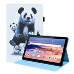Custodia in pelle flip orizzontale con motivo animale con supporto, slot per schede e cornice per foto, For Huawei MediaPad T5 10.1 inch, For Huawei MatePad T 10 / T 10s / Honor Enjoy 2 10.1