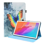Custodia in pelle flip orizzontale con motivo animale con supporto, slot per schede e cornice per foto, For Huawei MediaPad T5 10.1 inch, For Huawei MatePad T 10 / T 10s / Honor Enjoy 2 10.1