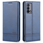 AZNS Custodia in pelle a vibrazione orizzontale con struttura in vitello magnetico con slot per carte, supporto e portafoglio, For OPPO K9 5G, For OPPO Reno6 / Reno6 Pro