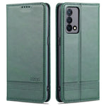 AZNS Custodia in pelle a vibrazione orizzontale con struttura in vitello magnetico con slot per carte, supporto e portafoglio, For OPPO K9 5G, For OPPO Reno6 / Reno6 Pro