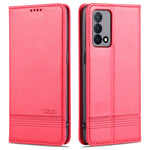 AZNS Custodia in pelle a vibrazione orizzontale con struttura in vitello magnetico con slot per carte, supporto e portafoglio, For OPPO K9 5G, For OPPO Reno6 / Reno6 Pro