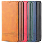 AZNS Custodia in pelle a vibrazione orizzontale con struttura in vitello magnetico con slot per carte, supporto e portafoglio, For OPPO K9 5G, For OPPO Reno6 / Reno6 Pro