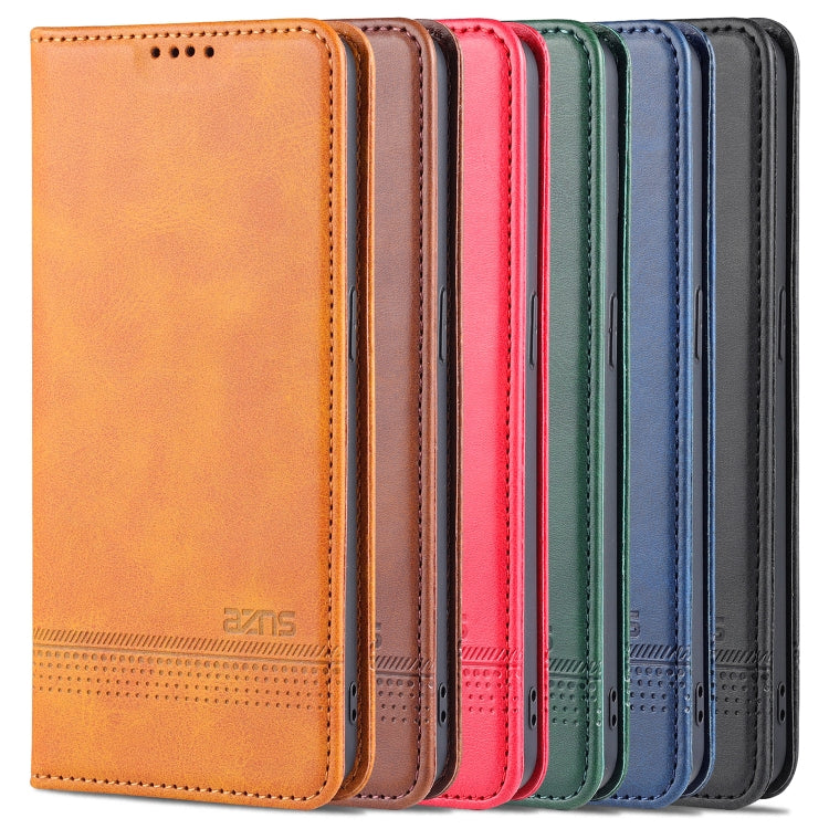 AZNS Custodia in pelle a vibrazione orizzontale con struttura in vitello magnetico con slot per carte, supporto e portafoglio, For OPPO K9 5G, For OPPO Reno6 / Reno6 Pro