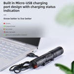 WUBEN L50 Torcia LED portatile ricaricabile USB