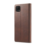LC.IMEEKE Custodia in pelle a vibrazione orizzontale con struttura in vitello con supporto, slot per schede e portafoglio, For Samsung Galaxy A22 5G