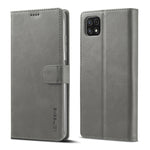 LC.IMEEKE Custodia in pelle a vibrazione orizzontale con struttura in vitello con supporto, slot per schede e portafoglio, For Samsung Galaxy A22 5G