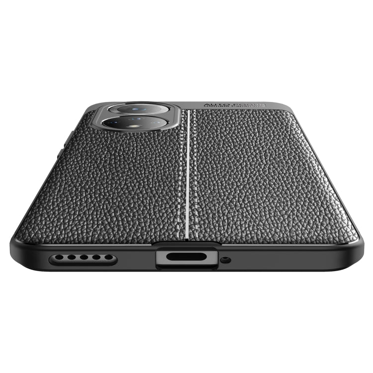 Custodia antiurto in TPU con texture Litchi, For Honor 50 Pro, For Honor 50 SE, For Honor 50