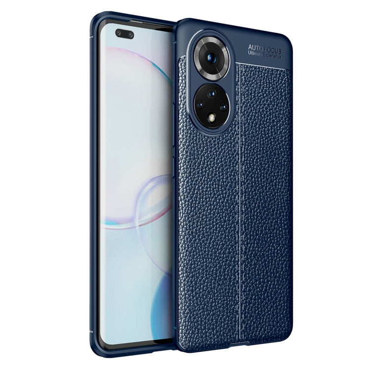 Custodia antiurto in TPU con texture Litchi, For Honor 50 Pro, For Honor 50 SE, For Honor 50