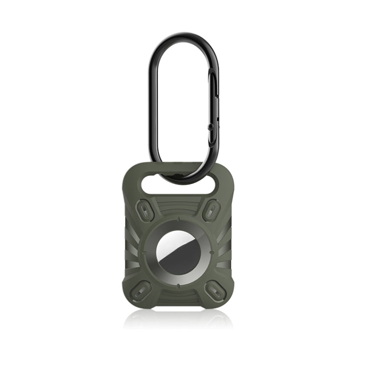 Custodia protettiva in TPU per Apple AirTag con moschettone