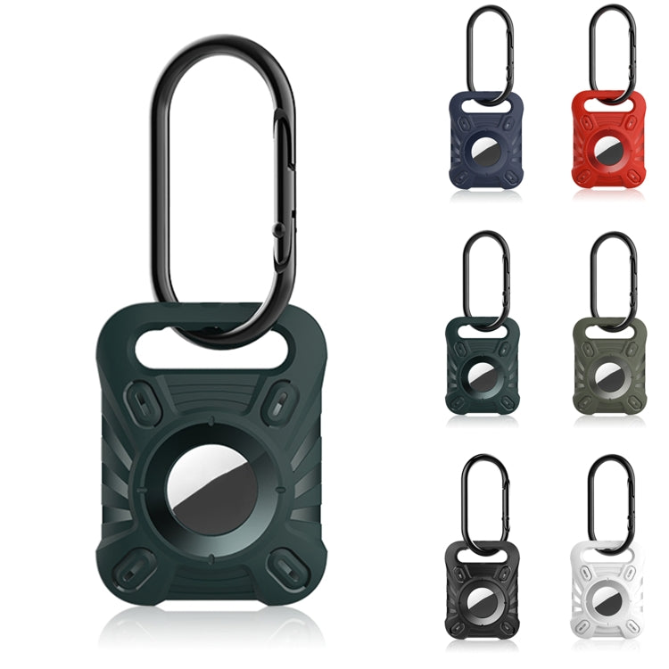 Custodia protettiva in TPU per Apple AirTag con moschettone